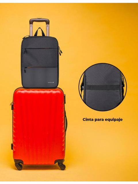 TECHZONE MOCHILA DE POLIESTER EXPAND PARA LAPTOP 16 NEGRO