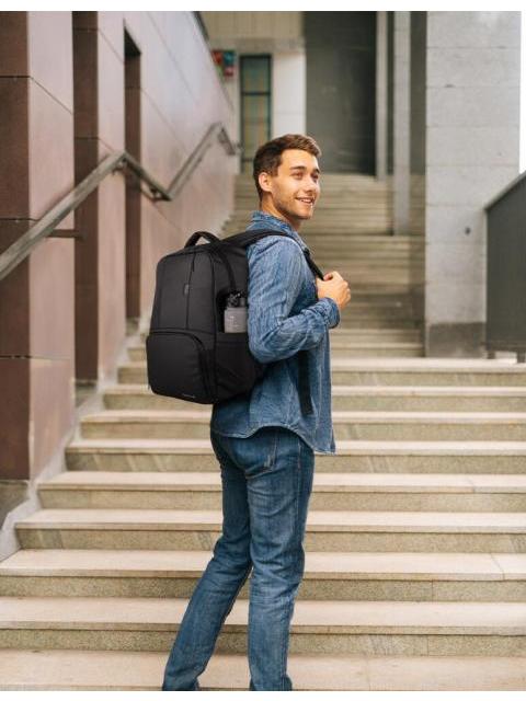TECHZONE MOCHILA DE POLIESTER WANTED PARA LAPTOP 15.6 NEGRO