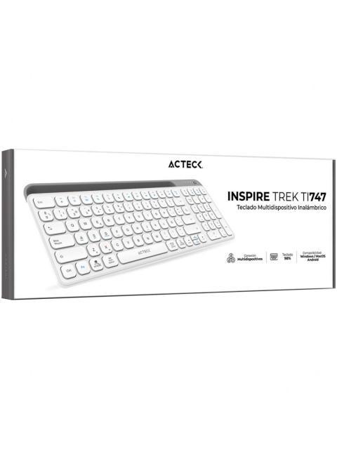 TECLADO ACTECK INSPIRE TREK TI747 INALAMBRICO RF INALAMBRICO-BLUETOOTH BLANCO ESPANOL