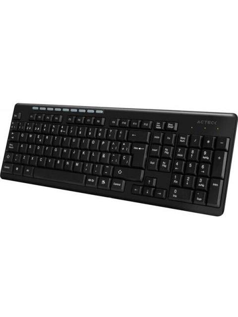 TECLADO ACTECK TM100 INALAMBRICO USB NEGRO (ESPANOL)