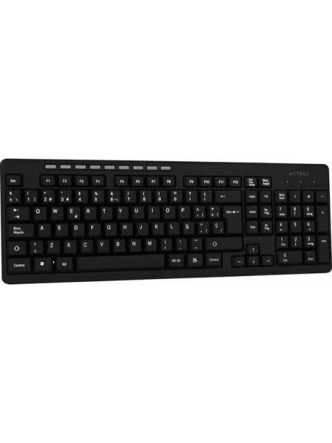 TECLADO ACTECK TM100 INALAMBRICO USB NEGRO (ESPANOL)