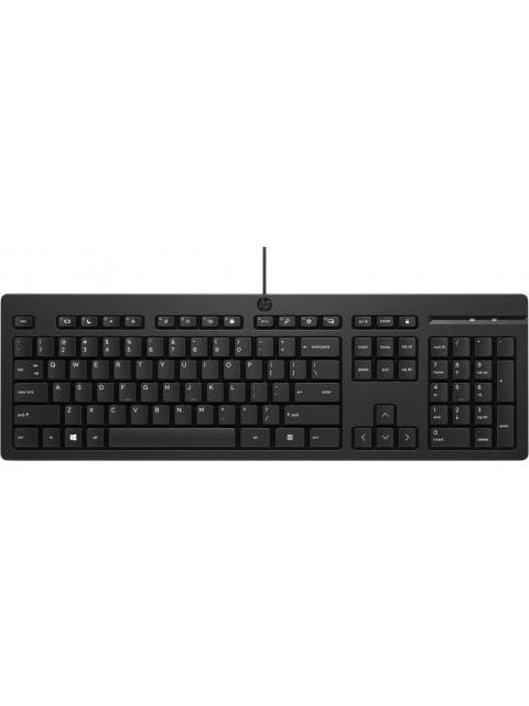 TECLADO ALAMBRICO HP 125 266C9AA#ABM (USB TYPEA CON CABLE)