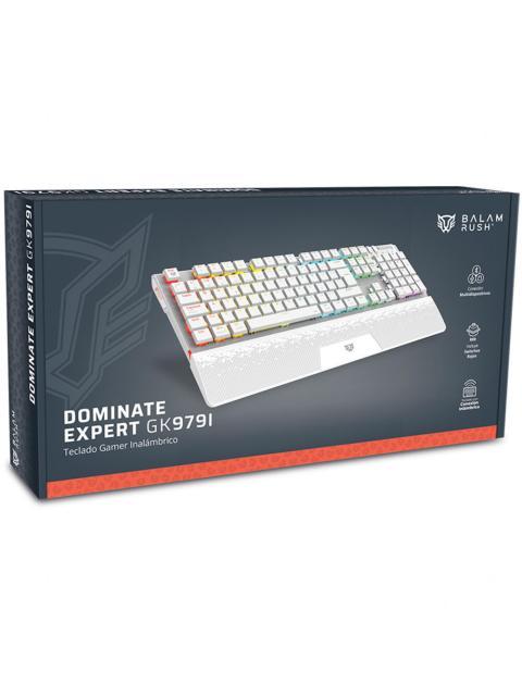 TECLADO GAMER BALAM RUSH DOMINATE EXPERT GK979I LED RGB TECLADO MECANICO OUTEMU RED INALAMBRICO RF INALAMBRICO-BLUETOOTH BLANCO ESPANOL