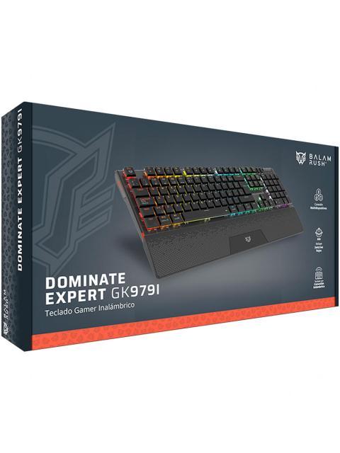 TECLADO GAMER BALAM RUSH DOMINATE EXPERT GK979I LED RGB TECLADO MECANICO OUTEMU RED INALAMBRICO RF INALAMBRICO-BLUETOOTH NEGRO ESPANOL