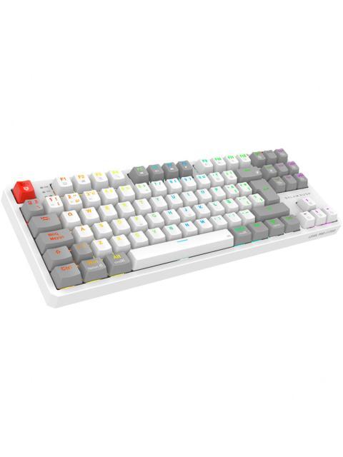 TECLADO GAMER BALAM RUSH LEVEL PRO GK990 LED RGB TKL TECLADO MECANICO OUTEMU RED INALAMBRICO RF INALAMBRICO-BLUETOOTH BLANCO ESPANOL