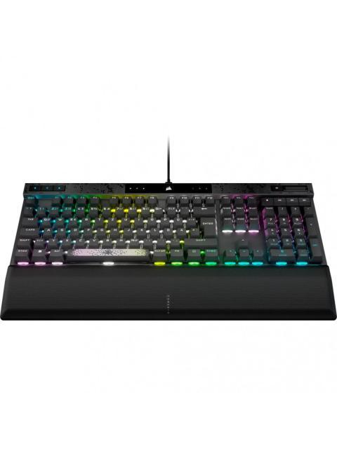 TECLADO GAMER CORSAIR K70 MAX RGB TECLADO MECANICO SWITCH CHERRY MGX ALAMBRICO NEGRO (INGLES)