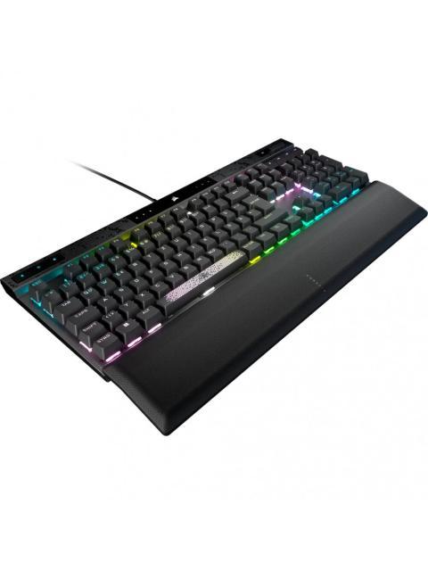 TECLADO GAMER CORSAIR K70 MAX RGB TECLADO MECANICO SWITCH CHERRY MGX ALAMBRICO NEGRO (INGLES)