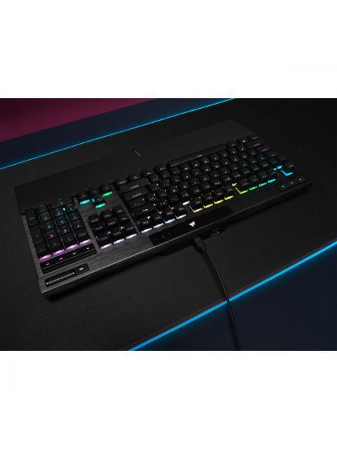 TECLADO GAMER CORSAIR K70 RGB PRO LED RGB TECLADO MECANICO CHERRY MX BROWN ALAMBRICO USB NEGRO INGLES