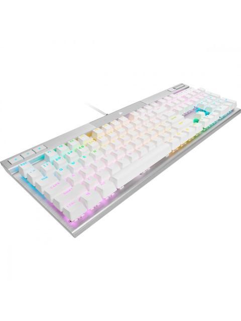 TECLADO GAMER CORSAIR K70 RGB PRO TECLADO MECANICO SWITCH OPX ALAMBRICO BLANCO (INGLES)