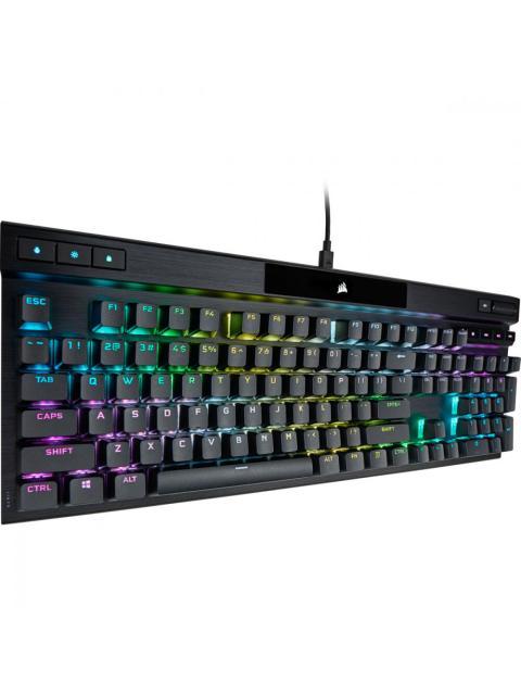 TECLADO GAMER CORSAIR K70 RGB PRO TECLADO MECANICO SWITCH OPX ALAMBRICO NEGRO (INGLES)