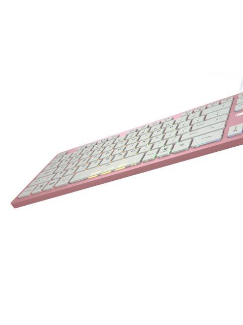 TECLADO GAMER COUGAR VANTAR AX RGB SWITCH TIJERA ALAMBRICO ROSA (INGLES)
