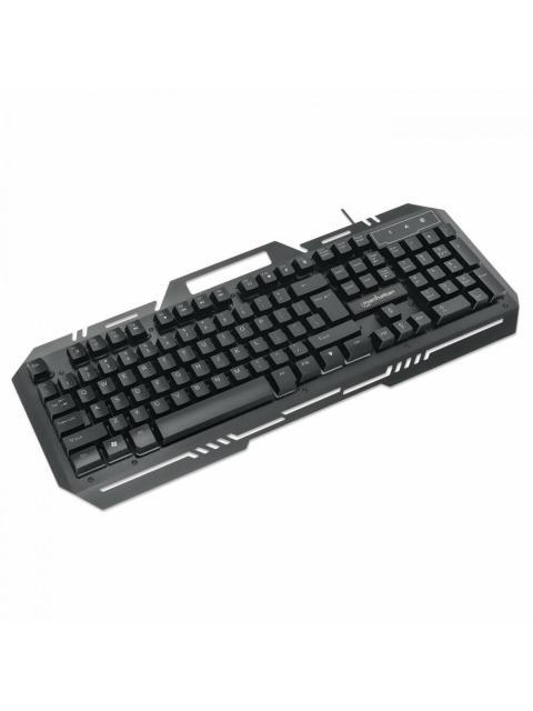 TECLADO GAMER MANHATTAN 180610 RGB ALAMBRICO NEGRO (ESPANOL)