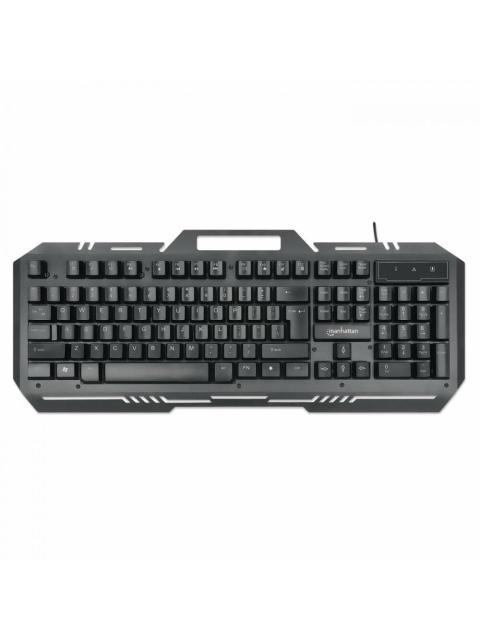 TECLADO GAMER MANHATTAN 180610 RGB ALAMBRICO NEGRO (ESPANOL)