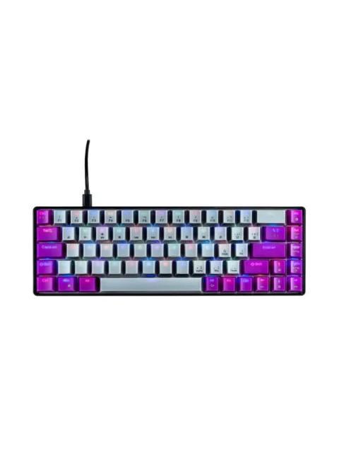 TECLADO GAMER NACEB NA-0963G LED RGB 60% TECLADO MECANICO OPTICO ALAMBRICO USB MULTICOLOR INGLES