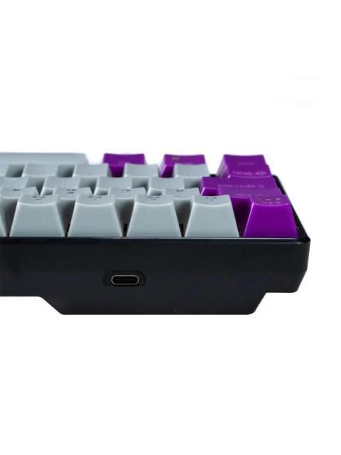 TECLADO GAMER NACEB NA-0963G LED RGB 60% TECLADO MECANICO OPTICO ALAMBRICO USB MULTICOLOR INGLES