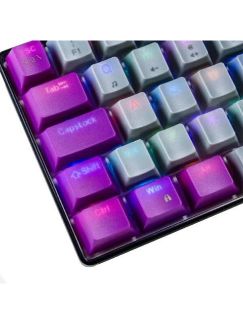 TECLADO GAMER NACEB NA-0963G LED RGB 60% TECLADO MECANICO OPTICO ALAMBRICO USB MULTICOLOR INGLES