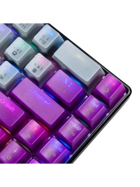 TECLADO GAMER NACEB NA-0963G LED RGB 60% TECLADO MECANICO OPTICO ALAMBRICO USB MULTICOLOR INGLES