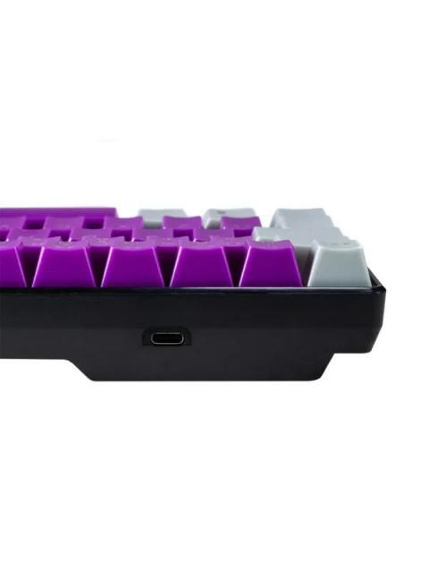 TECLADO GAMER NACEB NA-0963M LED RGB 60% TECLADO MECANICO OPTICO ALAMBRICO USB MULTICOLOR INGLES