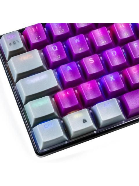 TECLADO GAMER NACEB NA-0963M LED RGB 60% TECLADO MECANICO OPTICO ALAMBRICO USB MULTICOLOR INGLES