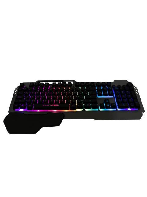 TECLADO GAMER PERFECT CHOICE HOLDER RGB ALAMBRICO NEGRO (ESPANOL)