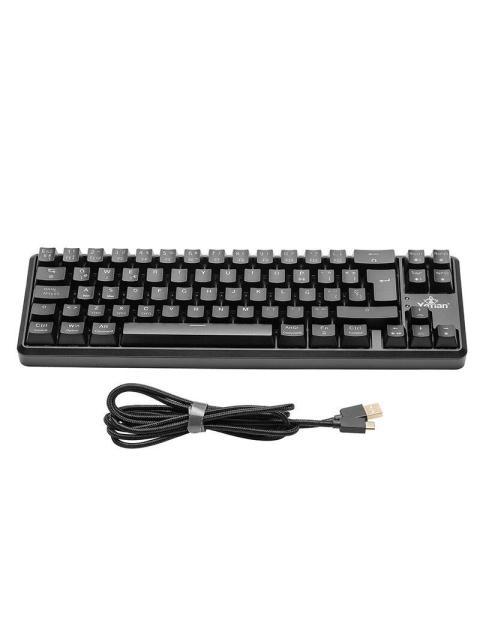 TECLADO GAMER YEYIAN AKIL S3500 RGB TECLADO MECANICO SWITCH BLUE ALAMBRICO NEGRO (ESPANOL)