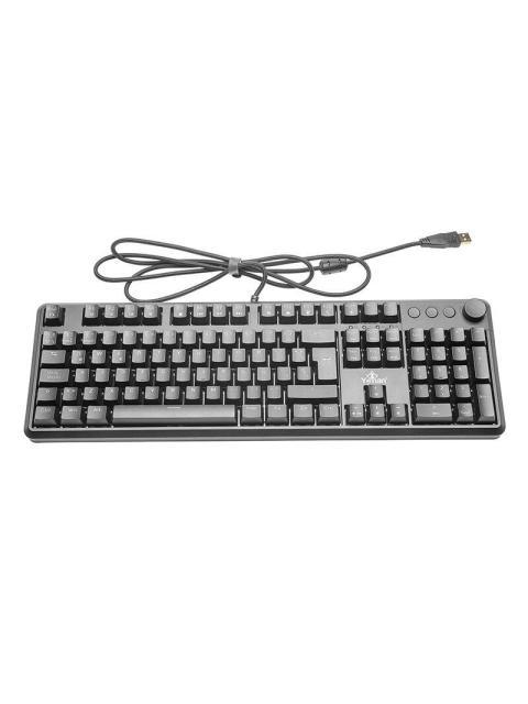 TECLADO GAMER YEYIAN ASWARD SERIES 3000 RGB TECLADO MECANICO SWITCH BLUE ALAMBRICO NEGRO (ESPANOL)