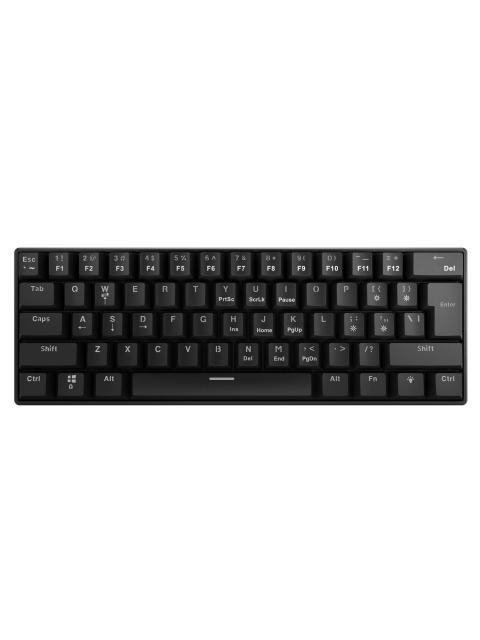 TECLADO GAMING XPG SUMMONER MINI SWITCH OUTEMU BLUE. CON ILUMINACION RGB EN ESPANOL. NEGRO. SUMMONERMINI61BLBKCES