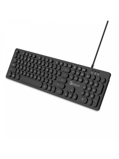 TECLADO GETTTECH GTI-28201 ALAMBRICO USB NEGRO (ESPANOL - ESPANA)