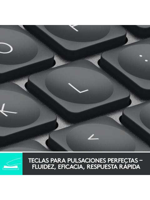 TECLADO LOGITECH MX KEYS MINI INALAMBRICO RF WIRELESS-BLUETOOTH GRAFITO (ESPANOL)