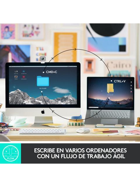 TECLADO LOGITECH MX KEYS MINI INALAMBRICO RF WIRELESS-BLUETOOTH GRAFITO (ESPANOL)