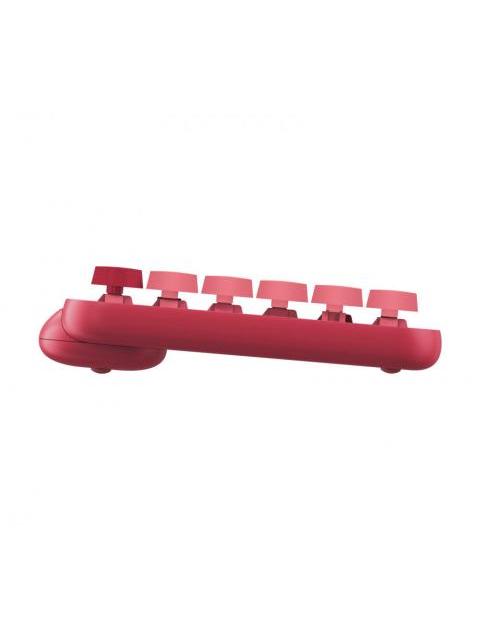 TECLADO LOGITECH POP RF INALAMBRICO + BLUETOOTH ROSA (ESPANOL)