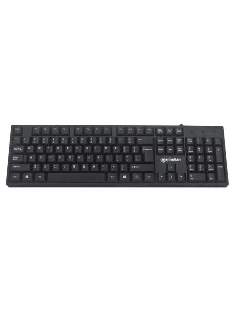 TECLADO MANHATTAN 179324 ALAMBRICO USB NEGRO INGLES