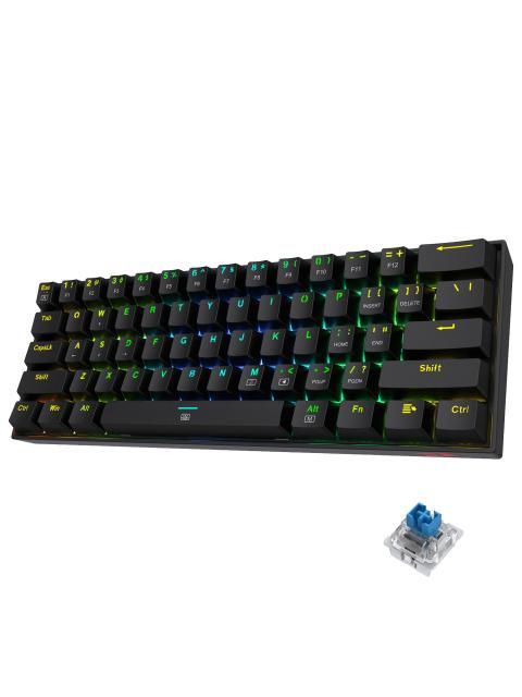 TECLADO MECANICO REDRAGON DRAGONBORN INGLES NEGRO RGB