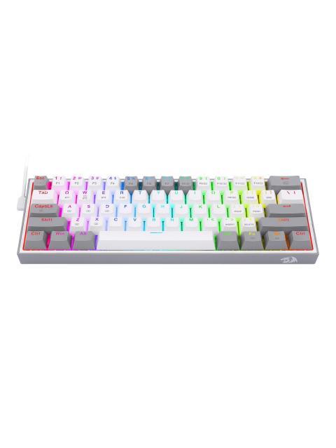 TECLADO MECANICO REDRAGON FIZZ PRO WHITE-GRAY INGLES BLANCO Y GRIS