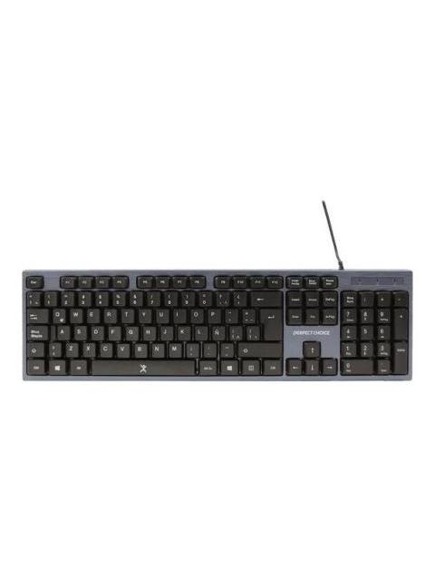 TECLADO MOUSE Y AUDIFONOS 3.5MM PERFECT CHOICE AZUL