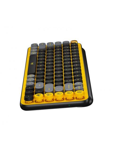 TECLADO LOGITECH POP KEYS TECLADO MECANICO INALAMBRICO NEGRO-GRIS-AMARILLO (INGLES)