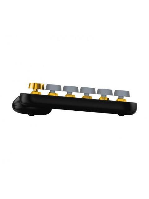 TECLADO LOGITECH POP KEYS TECLADO MECANICO INALAMBRICO NEGRO-GRIS-AMARILLO (INGLES)
