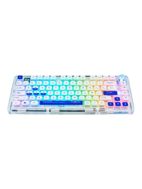 TECLADO VORAGO GAME FACTOR KBG800 TECLADO GASKET PERSONALIZABLE FORMATO 75 CON RGB CONFIGURABLE