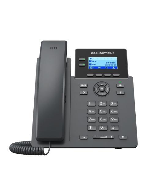 TELEFONO IP DE 2 LINEAS CON 4 CUENTAS SIP CONFERENCIA DE 5 VIAS ETHERNET CON POE PERO NO INCLUYE SU FUENTE DE ALIMENTACION