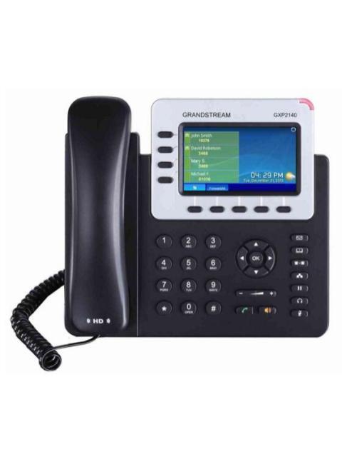 TELEFONO IP DE 4 LINEAS CON 4 CUENTAS SIP GIGABIT CON POE CONFERENCIA DE 5 VIAS SIP BLUETOOTH INCLUYE SU FUENTE DE ALIMENTACION