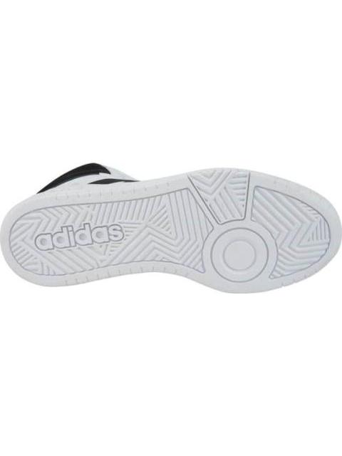 TENIS BOTA HOOPS 3.0 MID BLANCO/NEGRO ADIDAS