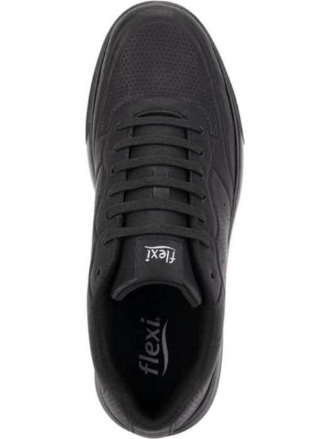 TENIS CASUAL AGUJETA NEGRO FLEXI