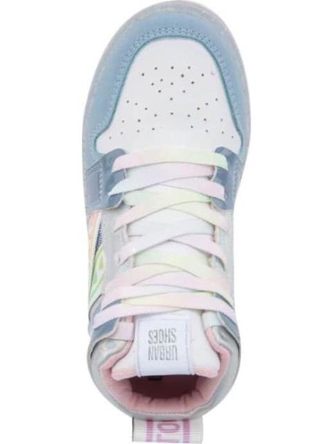 TENIS CON LUCES AZUL CELESTE URBAN SHOES