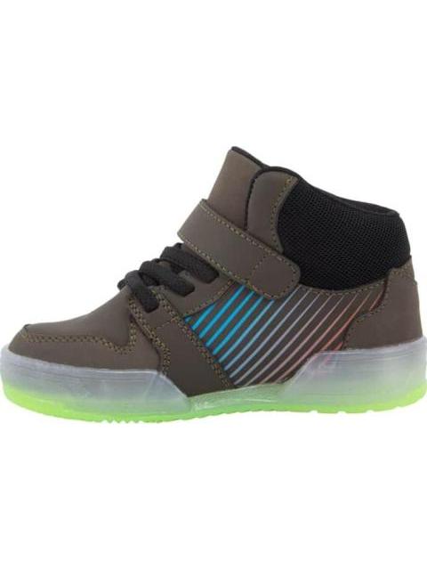 TENIS CON LUCES VERDE OLIVO VAVITO