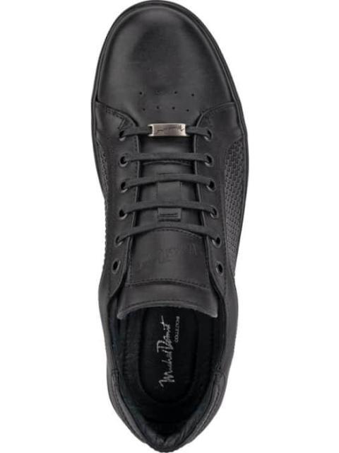 TENIS CASUAL CASUAL AGUJETA NEGRO MICHEL DOMIT