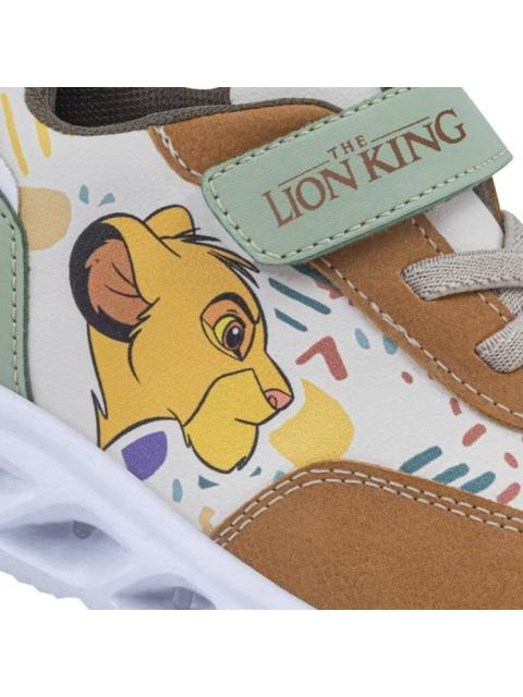 TENIS CASUAL CON LUCES BEIGE EL REY LEON