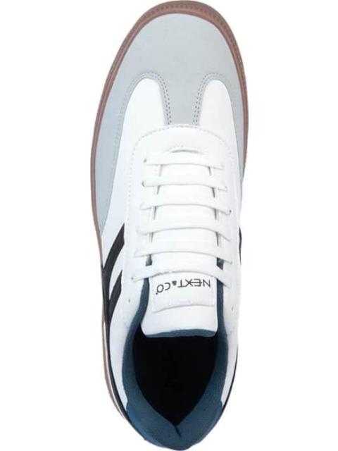 TENIS CASUAL CLASICO BLANCO/NEGRO NEXT CO