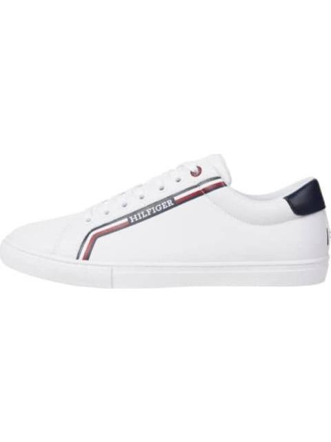 TENIS CASUAL CON FRANJAS LATERALES BLANCO TOMMY HILFIGER