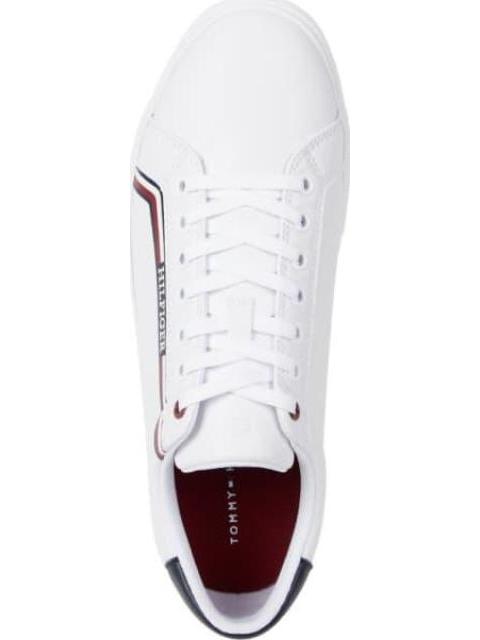 TENIS CASUAL CON FRANJAS LATERALES BLANCO TOMMY HILFIGER