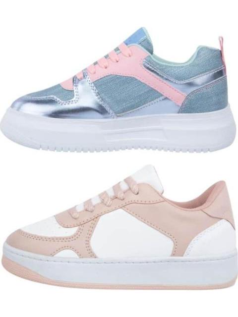 TENIS CASUAL KIT 2 PARES MULTICOLOR URBAN SHOES